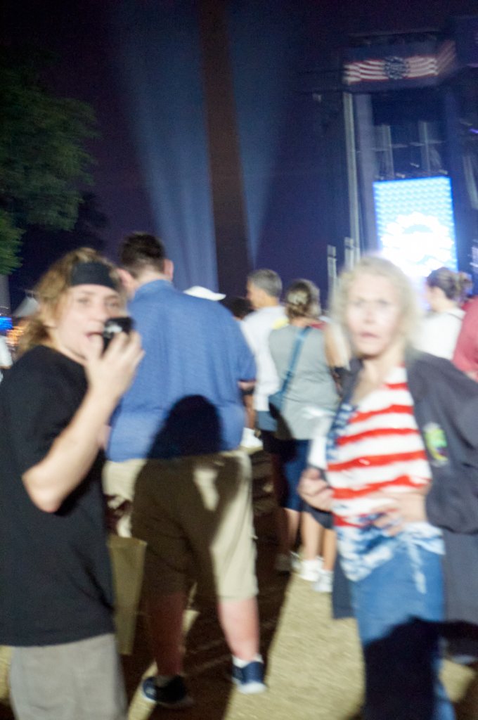 Night crowd on the Mall